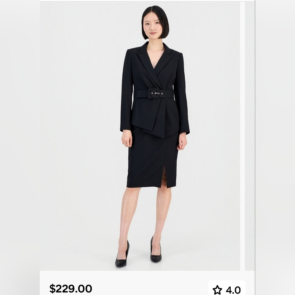 Tahari Black Women's Skirt Suit